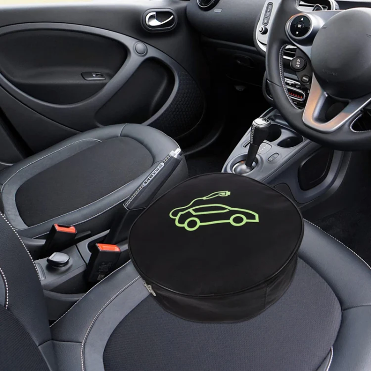 Small Electric Vehicle Charger Flame Retardant Storage Bag, Shape: 36cm Round - Image 6