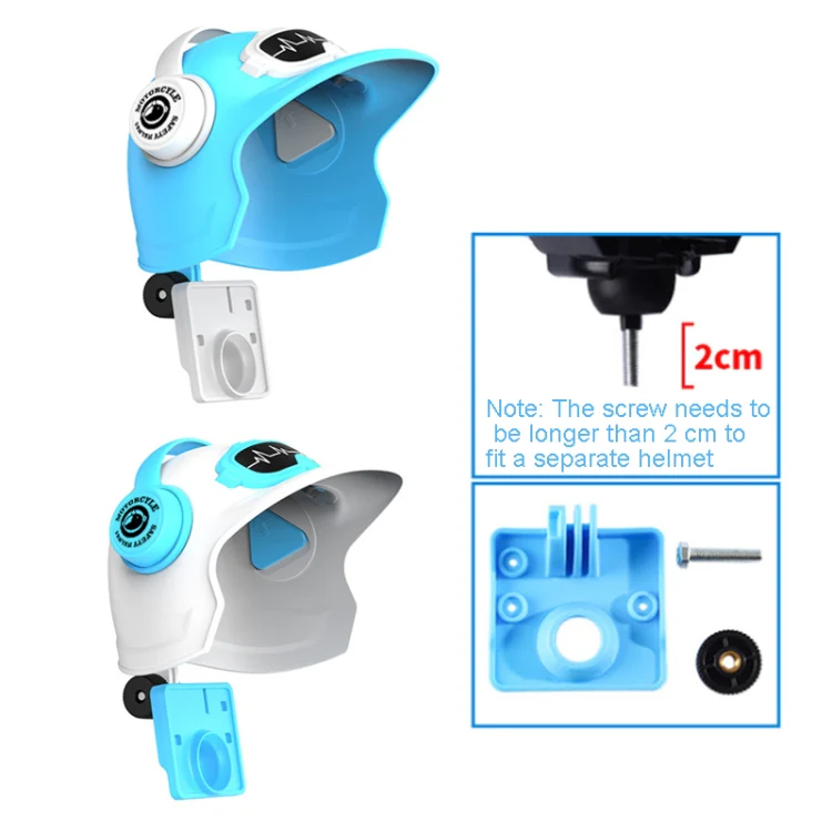 Small Helmet Sunscreen Phone Stand Bracket Motorcycle Mobile Phone Holder,Spec: White Helmet - Image 2