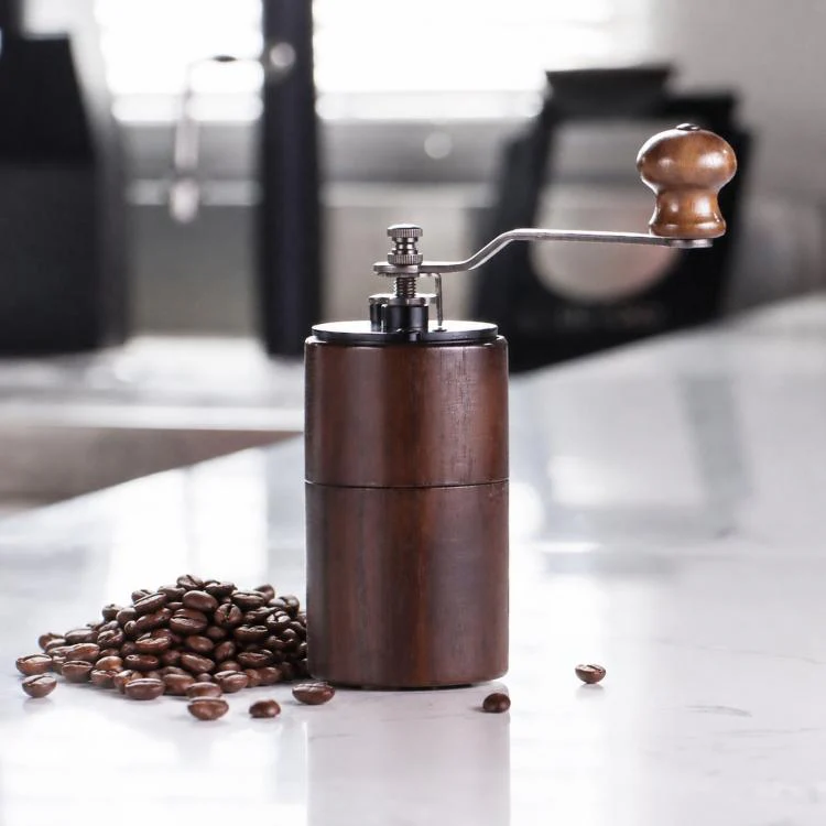 Small Portable Adjustable Hand-cranked Coffee Grinder, Specifications: Black Walnut Small