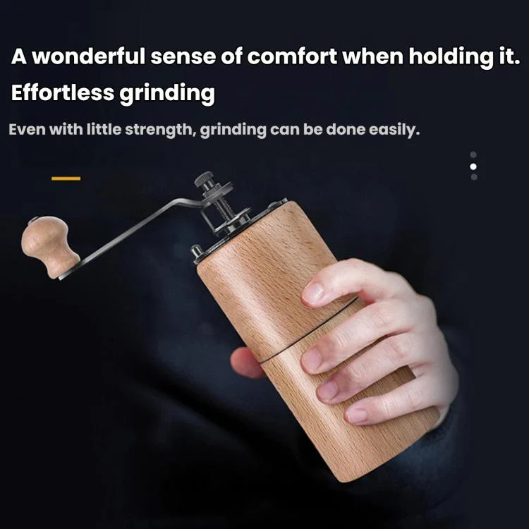 Small Portable Adjustable Hand-cranked Coffee Grinder, Specifications: Black Walnut Small - Image 5