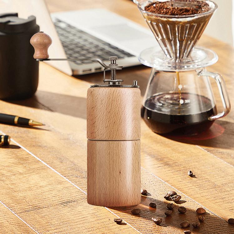 Small Portable Adjustable Hand-cranked Coffee Grinder, Specifications: Oak Coffee Color - Image 6