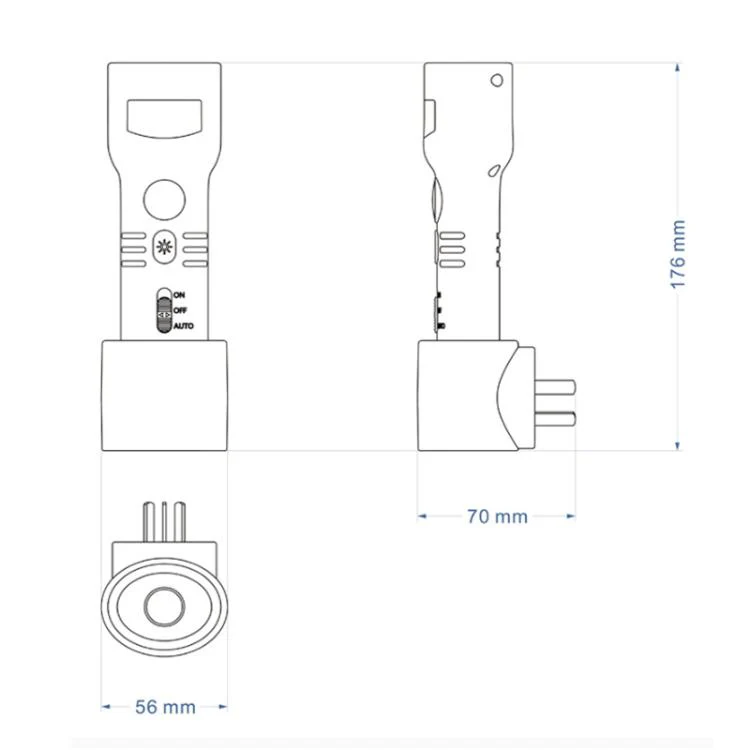 Smart Bedside Night Light With Human Body Sensor(EU Plug) - Image 2