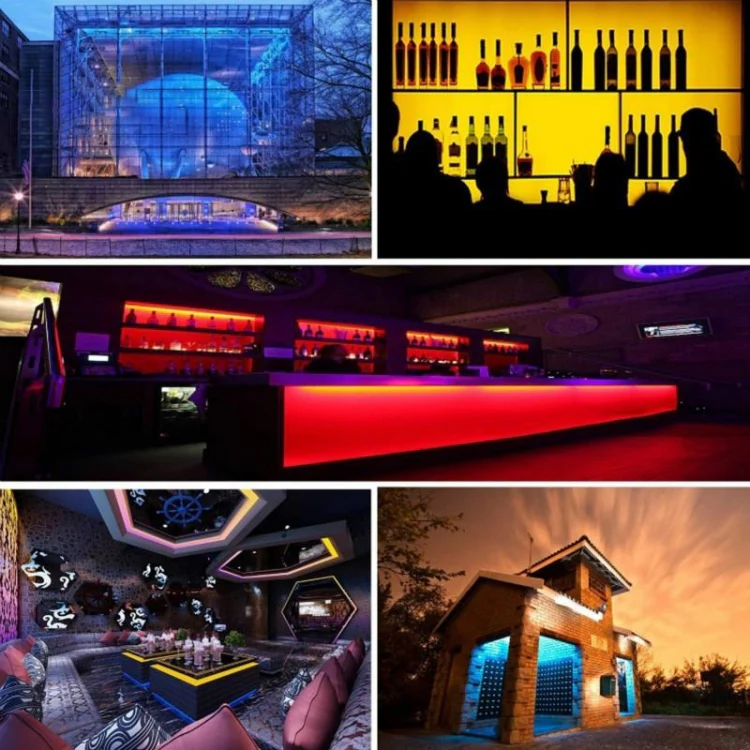 Smart Bluetooth APP Control Bare Board 2835 SMD RGB LED Rope Light, 60 LED/m, Length: 5m, 12V 2A 100-240V(EU Plug) - Image 8
