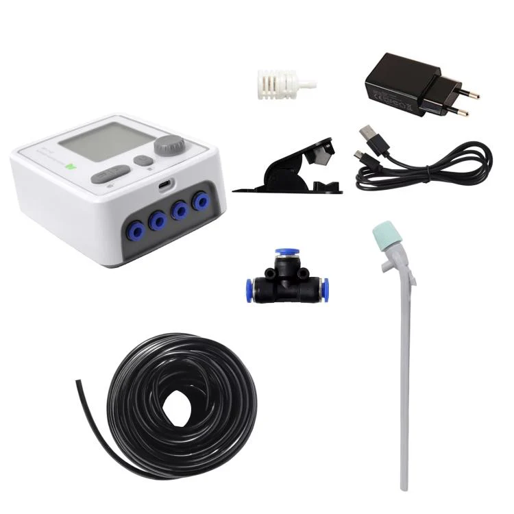 Smart Dual-Pump Watering System Potted Plant Timed Automatic Dripper, Spec: Adjustable Drip Arrow EU Plug