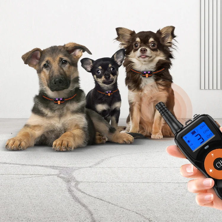 Smart Electronic Remote Control Dog Training Device Waterproof Pets Bark Stopper, Size: For-One-Dog(Fluorescent Green) - Image 13