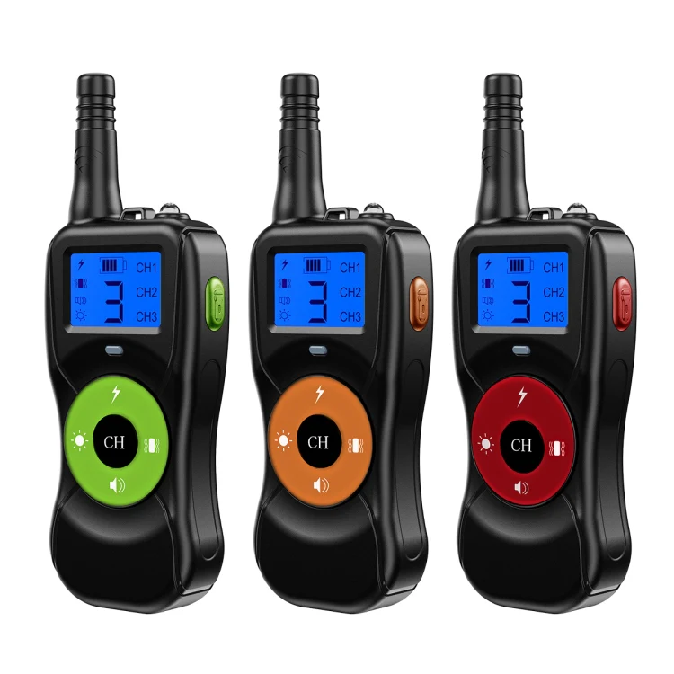 Smart Electronic Remote Control Dog Training Device Waterproof Pets Bark Stopper, Size: For-One-Dog(Fluorescent Green) - Image 3