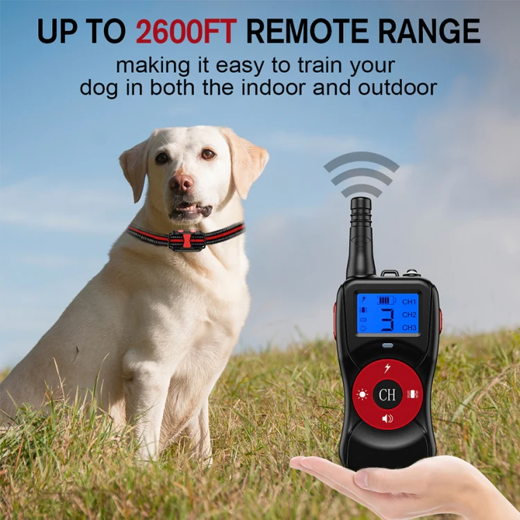 Smart Electronic Remote Control Dog Training Device Waterproof Pets Bark Stopper, Size: For-One-Dog(Fluorescent Green) - Image 5