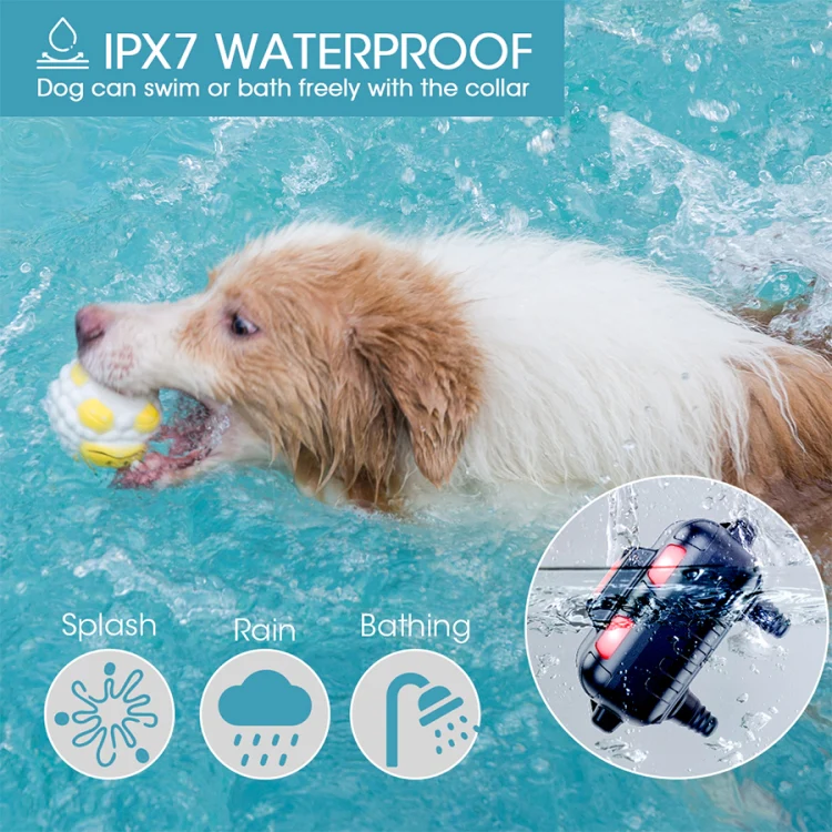 Smart Electronic Remote Control Dog Training Device Waterproof Pets Bark Stopper, Size: For-One-Dog(Fluorescent Green) - Image 6