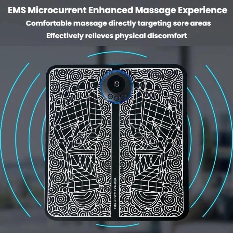 Smart Foot Massage Mat Pulsed Foot Massager, Spec: LCD Charging With Remote Control - Image 3