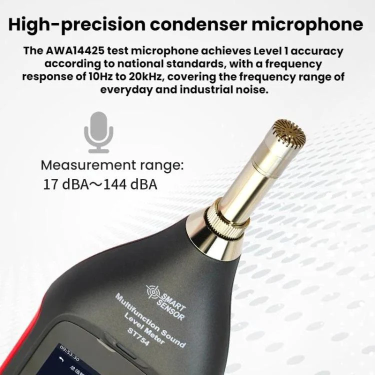 SMART SENSOR High-Precision Integrating Statistical Decibels Detector(ST754 English) - Image 3