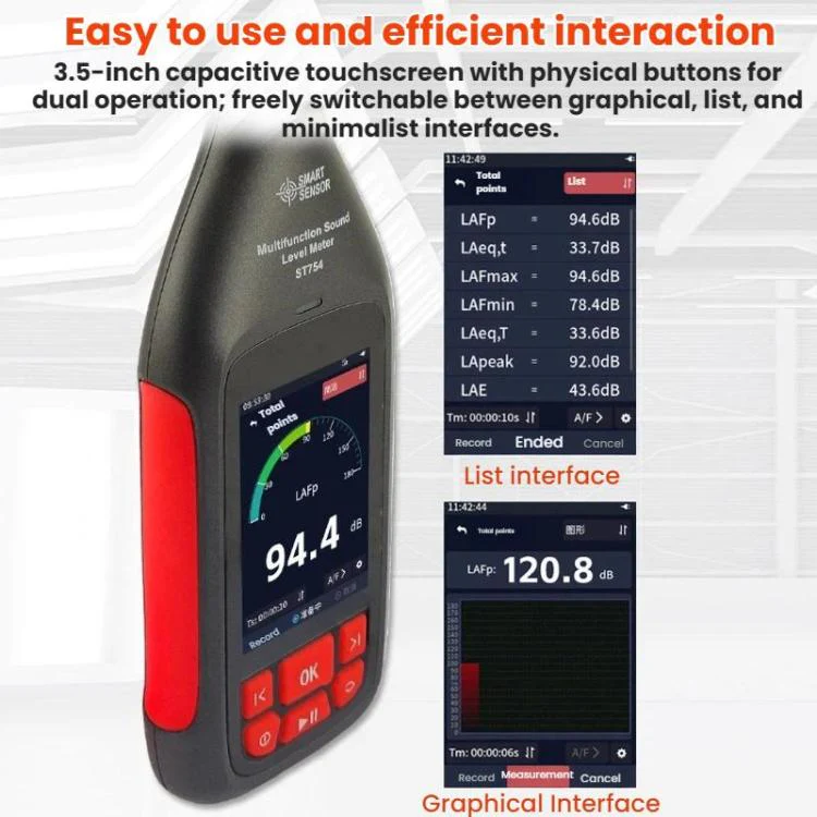 SMART SENSOR High-Precision Integrating Statistical Decibels Detector(ST754 English) - Image 5