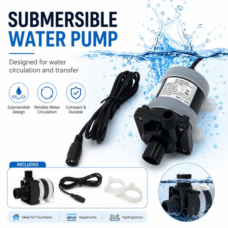 Smart Toilet Fish Tank Booster Brushless Submersible Pump, Specification: DC4212-A-12V - Image 6