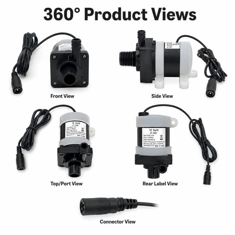 Smart Toilet Fish Tank Booster Brushless Submersible Pump, Specification: DC4212-B-12V - Image 3