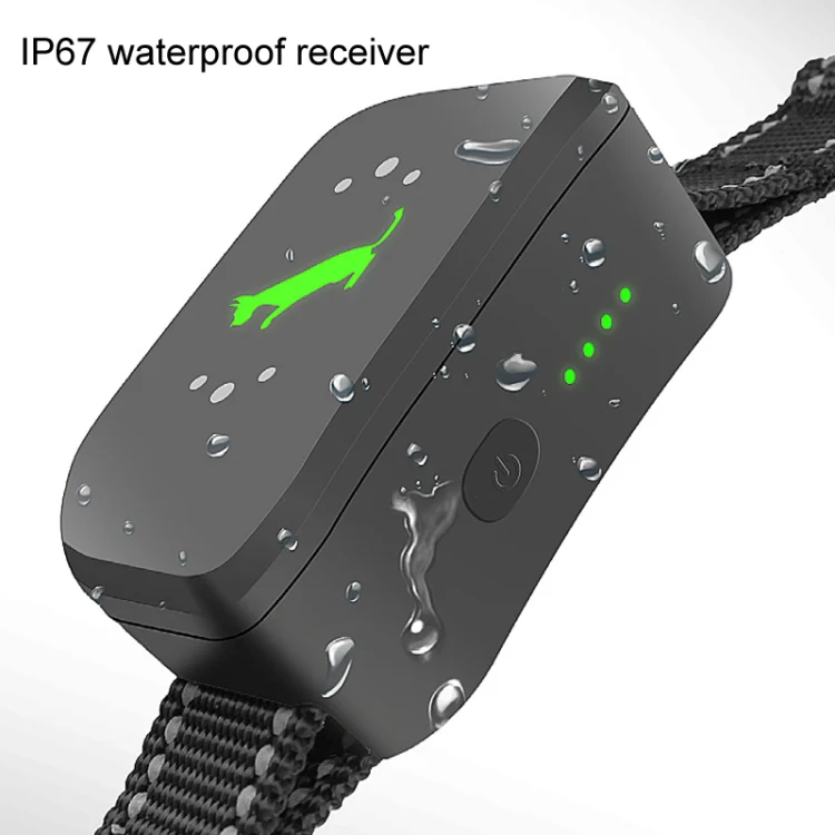 Smart Waterproof Electric Shock Dog Trainer Rechargeable Remote Bark Stopper(Black) - Image 4