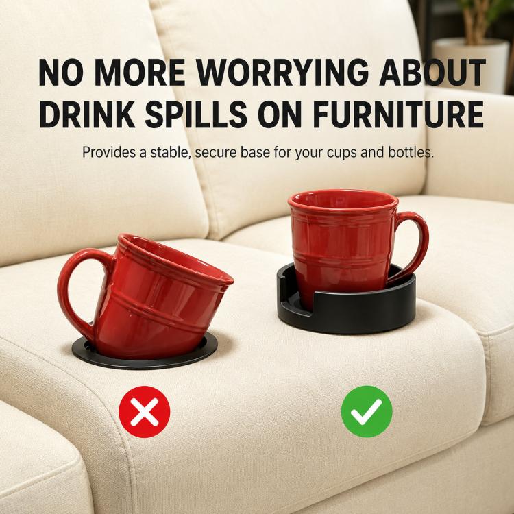 Sofa Cup Holder Adapter Expander 3D-Printed PLA Couch Drink Holder Insert for Large Mugs & Tumblers, Size: Small - Image 3