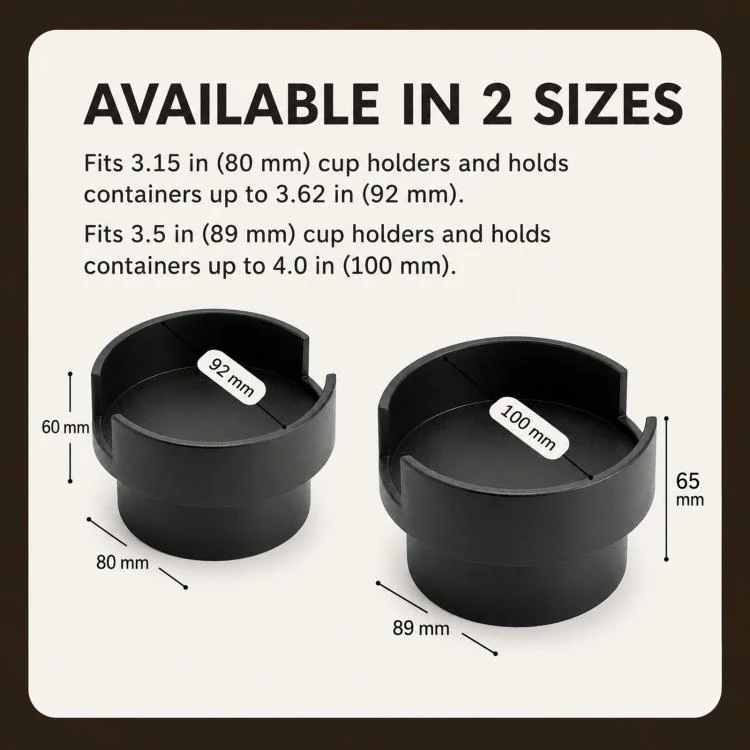 Sofa Cup Holder Adapter Expander 3D-Printed PLA Couch Drink Holder Insert for Large Mugs & Tumblers, Size: Small - Image 5
