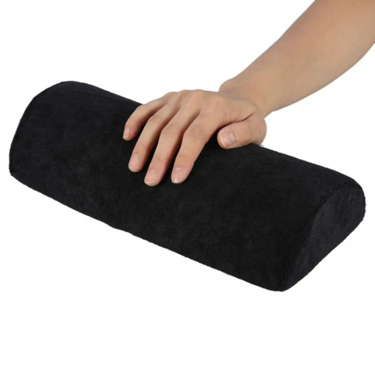 Soft Hand Rests Washable Hand Cushion Sponge Pillow Holder Arm Rests Nail Art Manicure Hand Pillow Cushion(Black) - Image 2