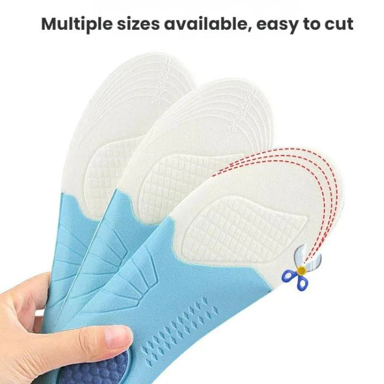 Soft Shock-Absorbing Non-Slip Wear-Resistant Customizable Sports Insoles, Size: 26-31(White) - Image 5