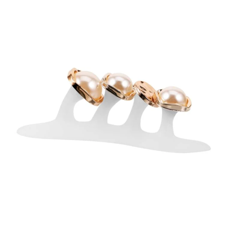 Soft Silicone Toe Separator Nail Tool(Square Pearl)
