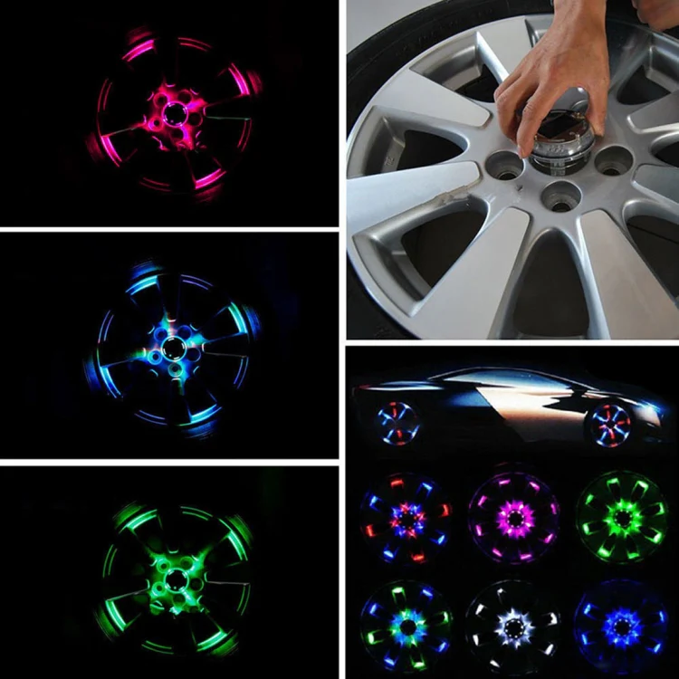 Solar Car LED Colorful Flash Wheel Waterproof lights - Image 8