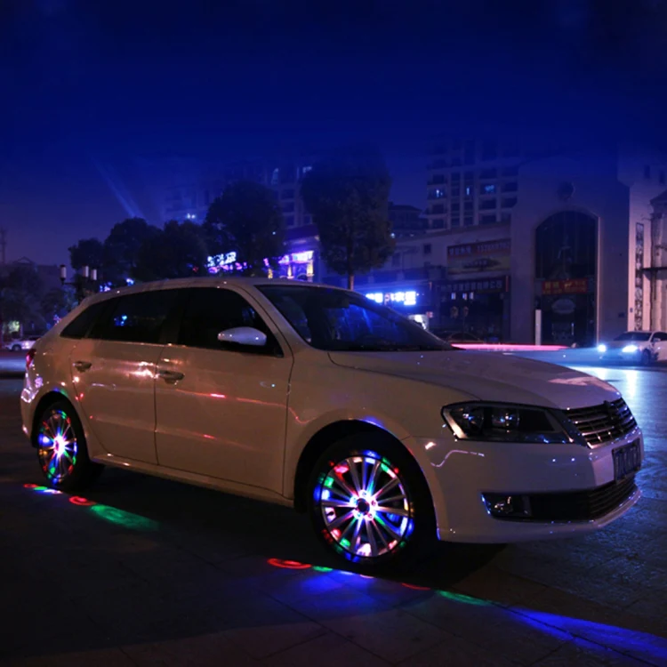 Solar Car LED Colorful Flash Wheel Waterproof lights - Image 9