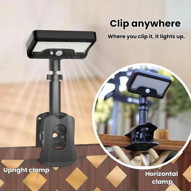 Solar Intelligent Motion Sensor Clip-On Light Outdoor Courtyard & Lawn Lamp, Spec: Warm Light - Image 6