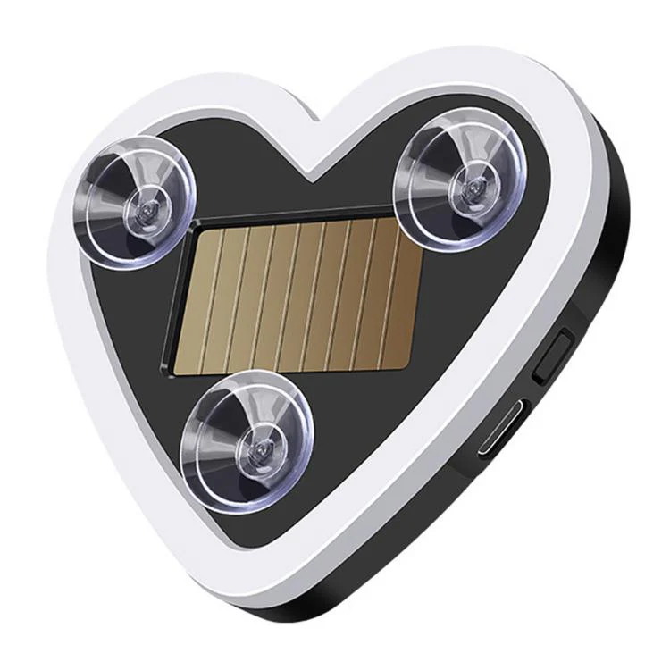 Solar Powered Heart-Shaped Car Ambient Light Smart Modified Neon Light For Vehicle Interior(Blue) - Image 2