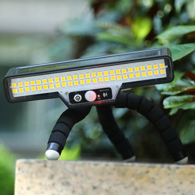 Solar-Powered Outdoor Motion-Sensor Lighting Lamp, Spec: Highlight(Octopus)