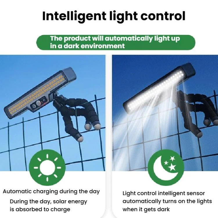 Solar-Powered Outdoor Motion-Sensor Lighting Lamp, Spec: Warm Light(Octopus) - Image 5
