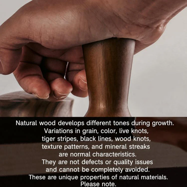 Solid Wood Handle Stainless Steel Constant Force Coffee Tamper(51mm Flat Bottom) - Image 6