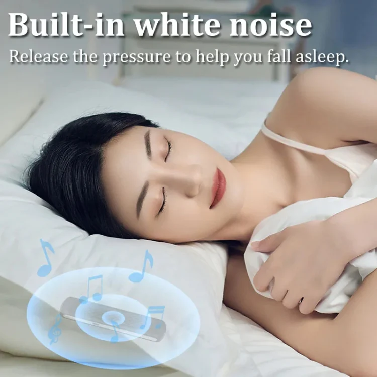 Soundproof Painless Bone Conduction Sleep Speaker Portable White Noise Sleeping Aid(White) - Image 12
