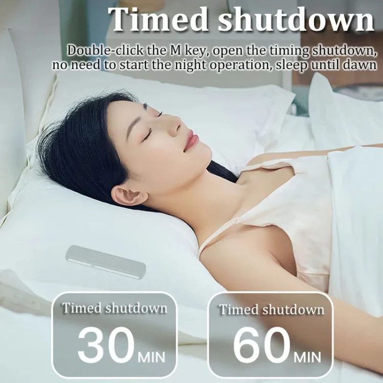 Soundproof Painless Bone Conduction Sleep Speaker Portable White Noise Sleeping Aid(White) - Image 13