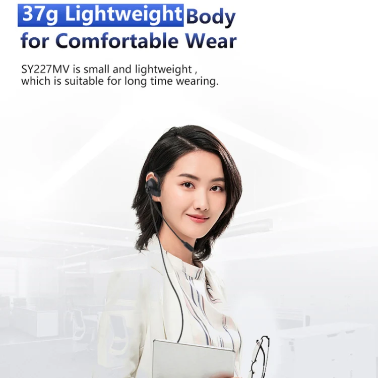 SOYTO SY227 Single-side Operator Ear Hook Headset Corded Computer Headset, Interfaces: Separation USB Wire Control - Image 11