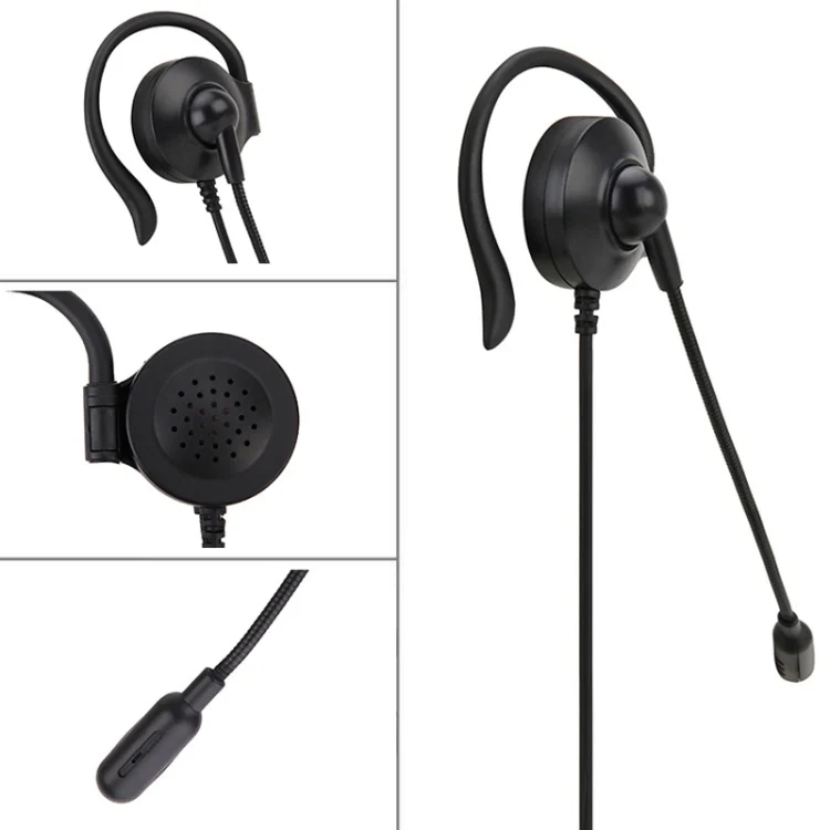SOYTO SY227 Single-side Operator Ear Hook Headset Corded Computer Headset, Interfaces: Separation USB Wire Control - Image 9