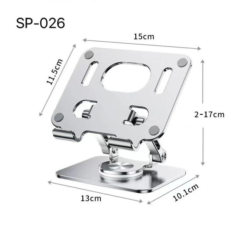 SP-026 360-degree Rotating Universal Desktop Tablet Folding Bracket(Gray) - Image 3