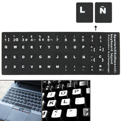 Spanish Learning Keyboard Layout Sticker for Laptop / Desktop Computer Keyboard - Image 2