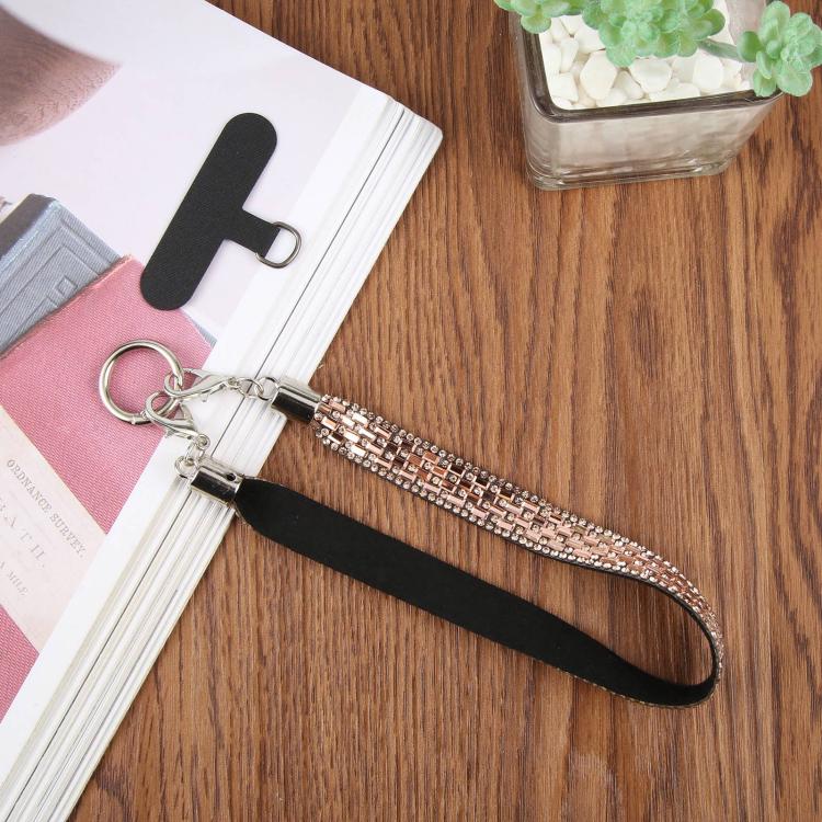 Sparkling Rhinestone Phone Charm Strap(Champagne Gold) - Image 4