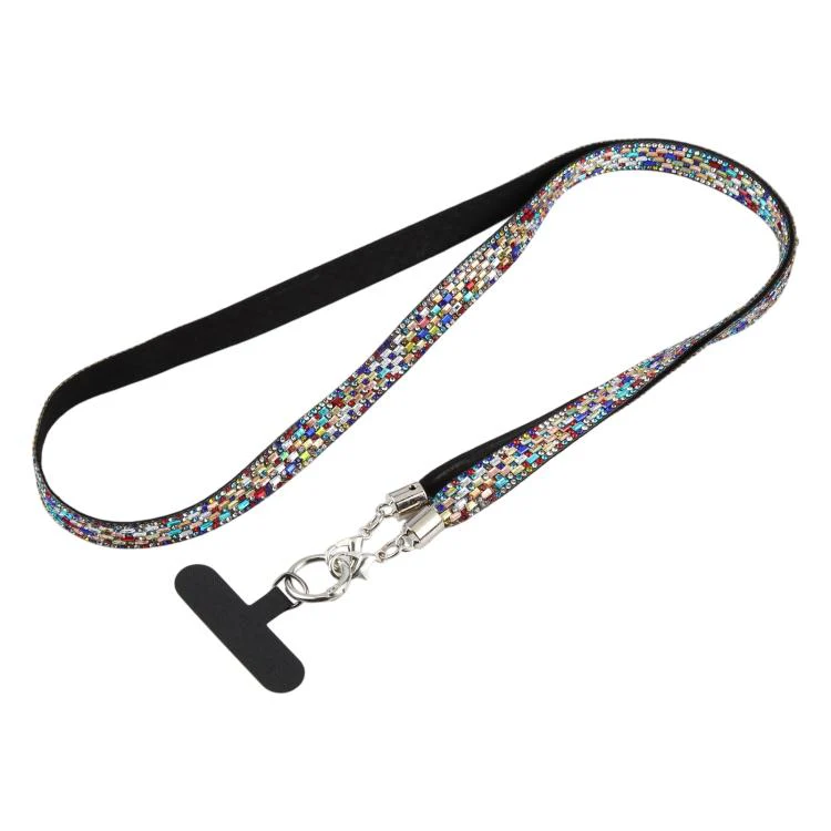 Sparkling Rhinestone Phone Lanyard with Pad(Multicolor) - Image 2