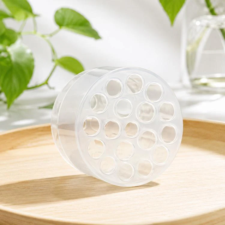 Spiral Plastic Flower Stem Holder(Transparent)
