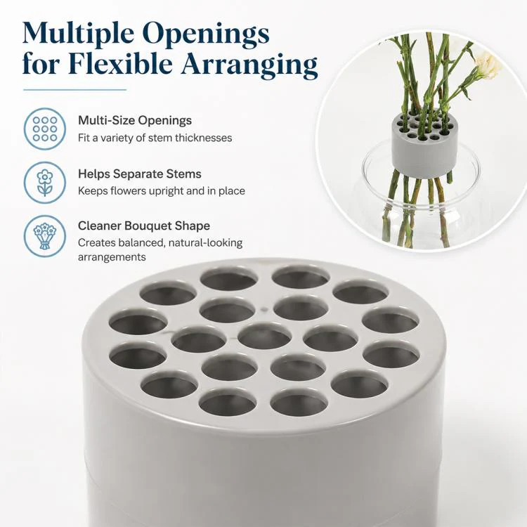 Spiral Plastic Flower Stem Holder(Yellow) - Image 3