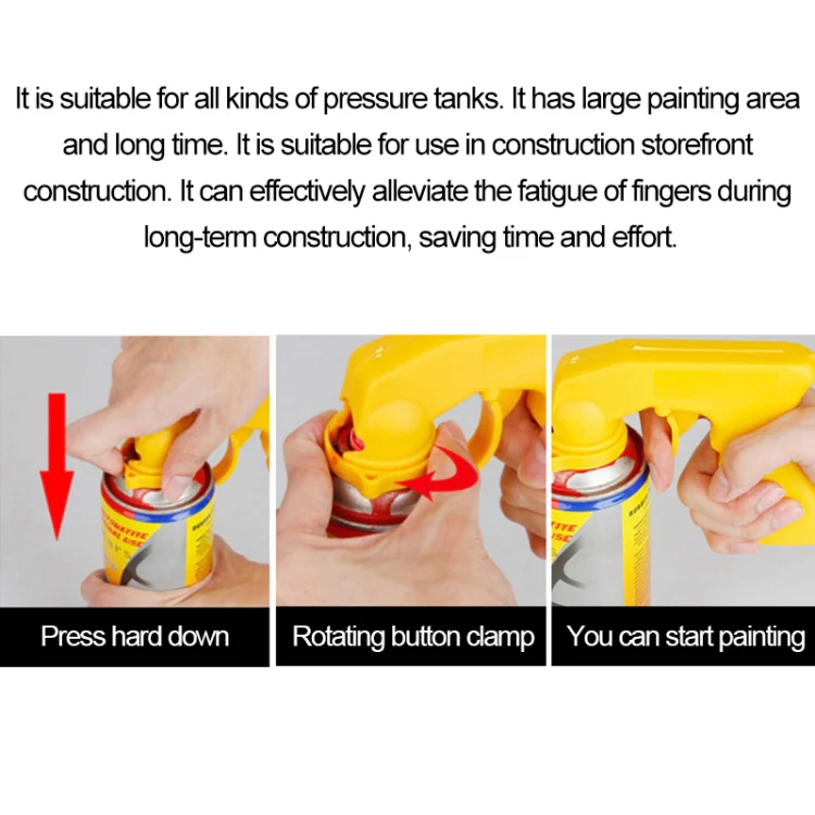 Spray Adaptor Paint Care Aerosol Spray Gun Handle Car Maintenance Tool - Image 8