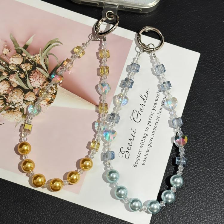 Square Gradient Pearl Minimalist Beaded Chain(Pink) - Image 4