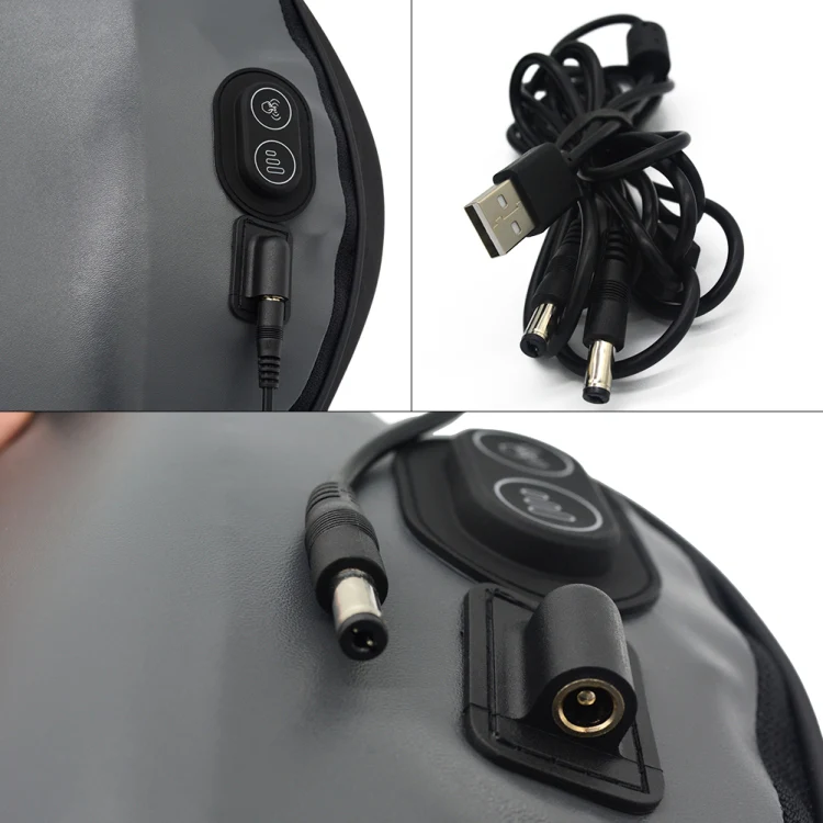 SR-21 Car Lumbar Cushion Headrest Seat Memory Foam Accessories, Style: Massage Headrest (Brown) - Image 3