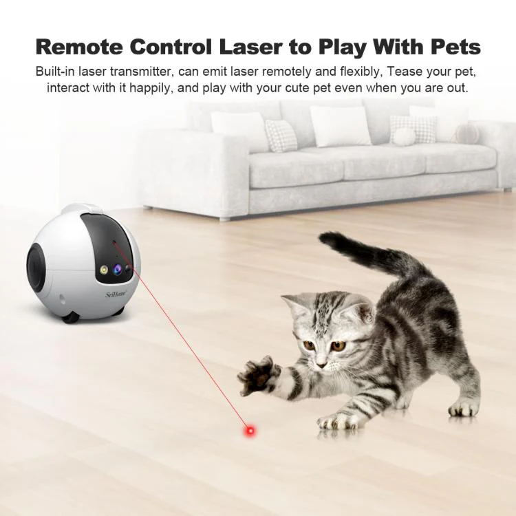 SriHome DH013 Plus 4MP Smart Pet Robot Camera with Auto-Charging Dock, Plug Type:UK Plug(White) - Image 12