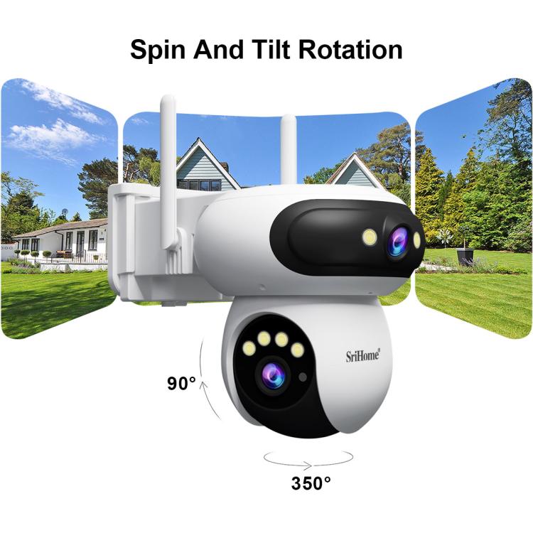 Srihome SH062 8MP Binocular Outdoor Auto-Tracking Wireless WiFi Security Camera(AU Plug) - Image 5