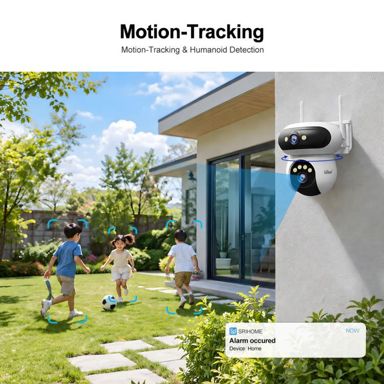Srihome SH062 8MP Binocular Outdoor Auto-Tracking Wireless WiFi Security Camera(AU Plug) - Image 9