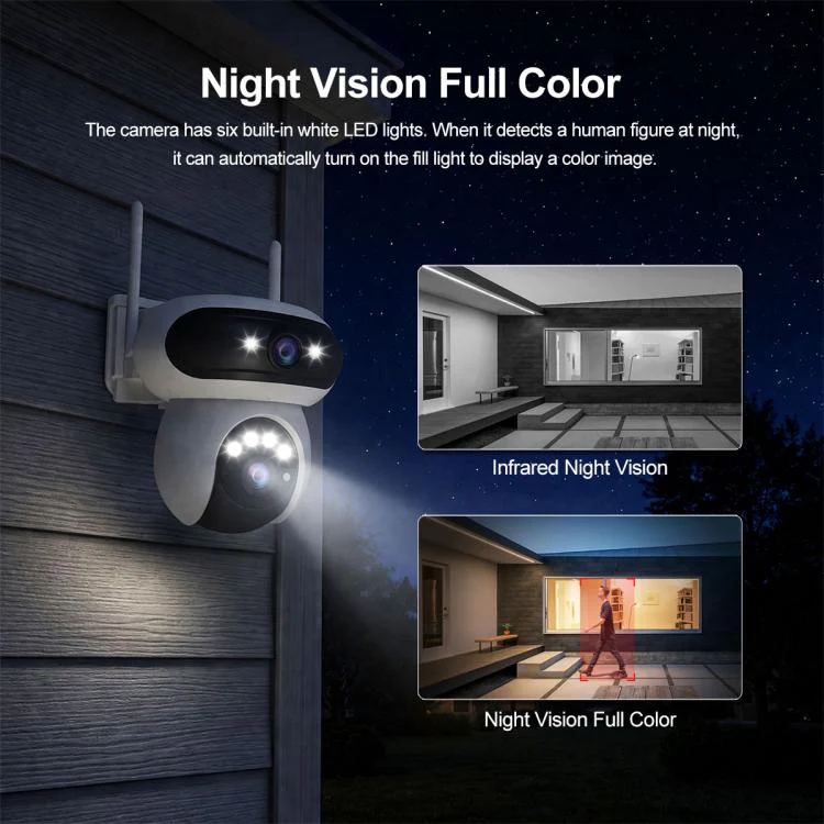 Srihome SH062 8MP Binocular Outdoor Auto-Tracking Wireless WiFi Security Camera(EU Plug) - Image 10
