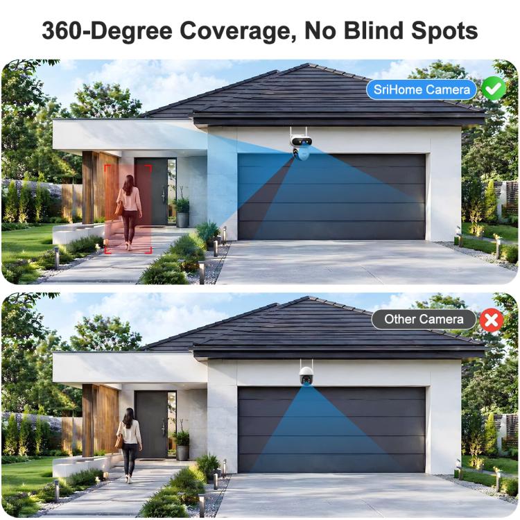 Srihome SH062 8MP Binocular Outdoor Auto-Tracking Wireless WiFi Security Camera(US Plug) - Image 6