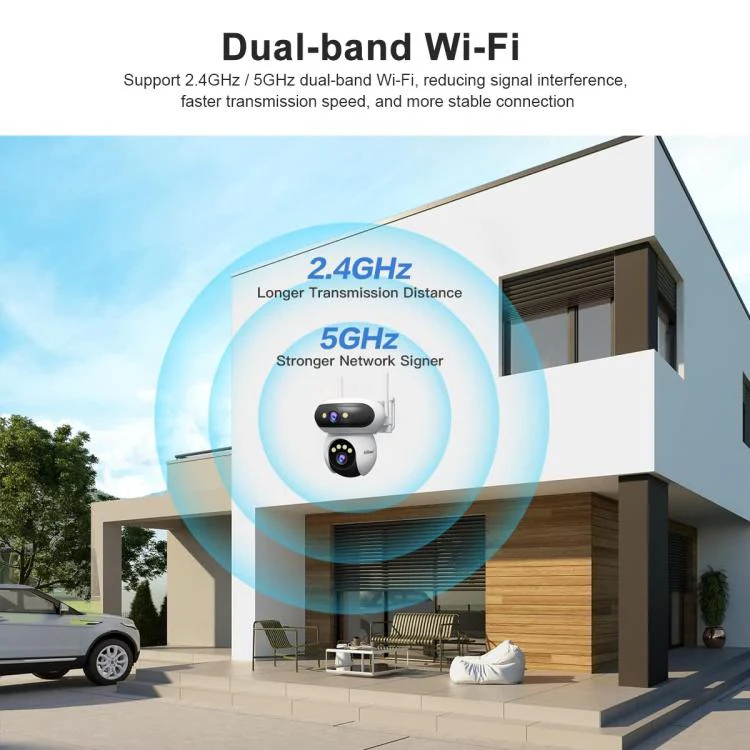 Srihome SH062 8MP Binocular Outdoor Auto-Tracking Wireless WiFi Security Camera(US Plug) - Image 7