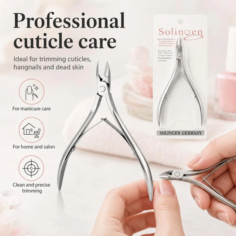 Stainless Steel Cuticle Nipper Manicure Tool for Nail and Cuticle Care(Silver) - Image 8